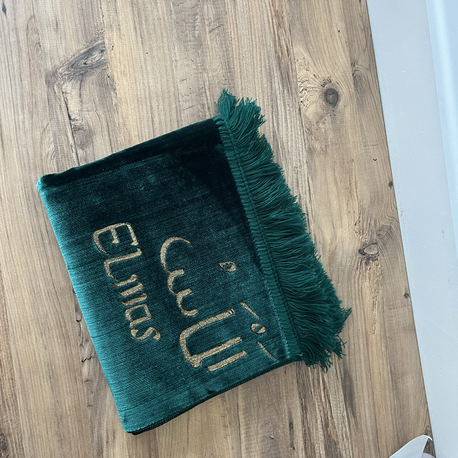 İsme özel hem türkçe + hem arapça seccade 