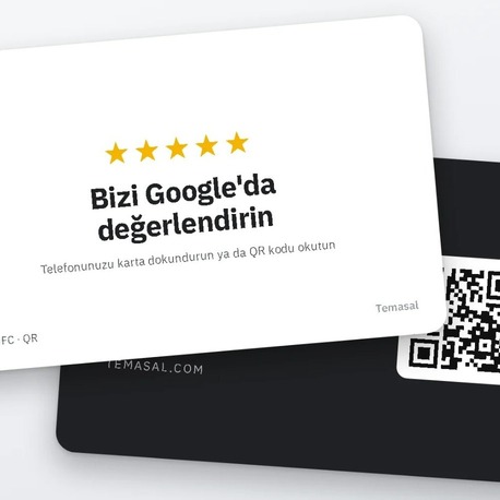 Google Yorum Kartı (NFC + QR)