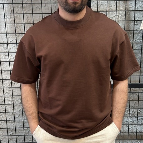 Oversize Oysho Kumaş Kahverengi T-Shirt