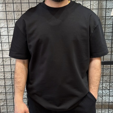 Oversize Basic Siyah T-Shirt