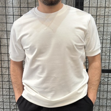 Yarım Oversize %100 Pamuk Beyaz T-Shirt