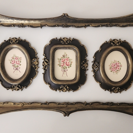 vintage set halinde buketler