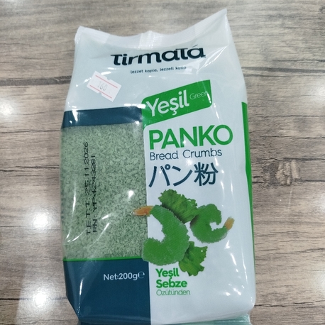 yeşil sebzeli panko