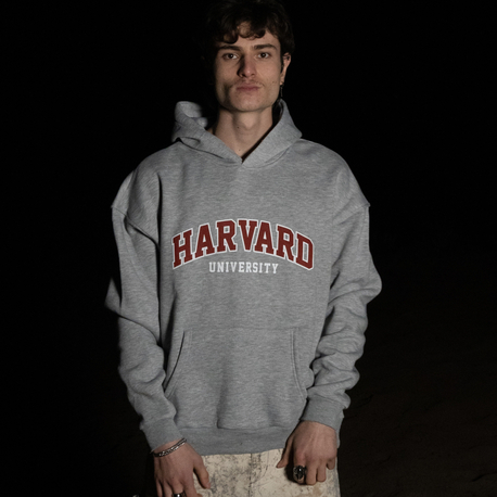 Harvard Oversize | Grey Hoodie
