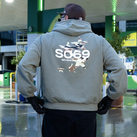 S.H Camo Print | Oversize Hoodie