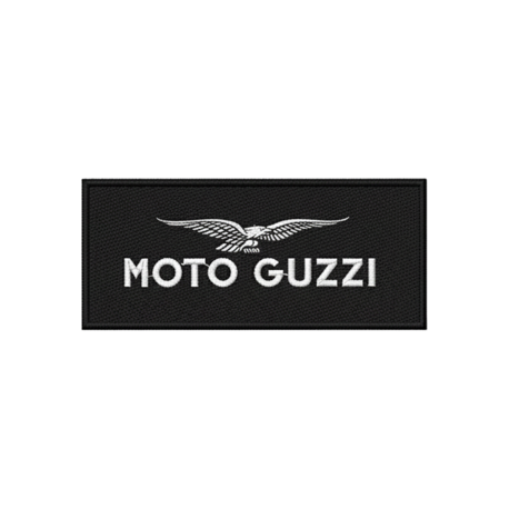 Moto Guzzi Logolu Nakışlı Arma / Yama (Black)