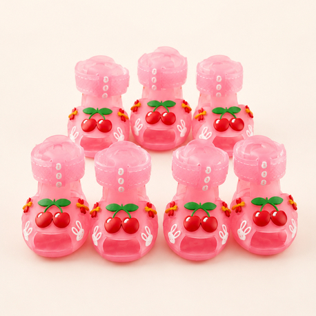  Cherry Pink Köpek Sandaleti | Kaymaz Tabanlı Yazlık Ayakkabı