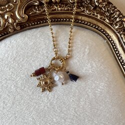 Güneş Charm Kolye | Çelik