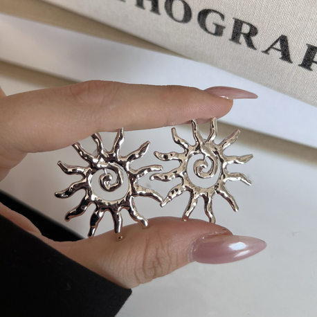 Silver Güneş Küpe
