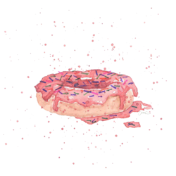Çilekli Çörek / Strawberry Donut