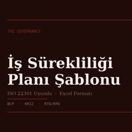 İş Sürekliliği Planı Şablonu