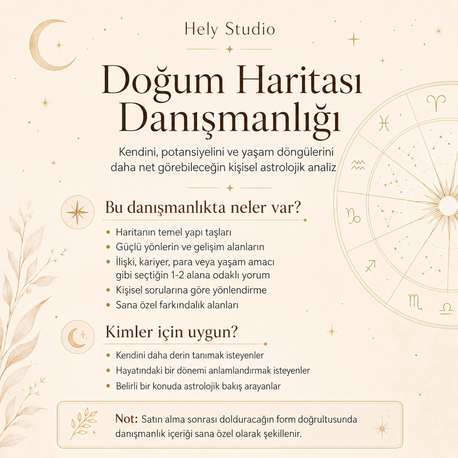 Doğum Haritası Danışmanlığı |  Berfu Genç ile Kişisel Astrolojik Analiz