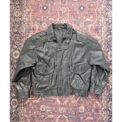 Vintage Bomber Deri Ceket 
