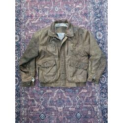 Vintage Bomber Deri Ceket 