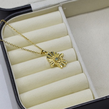 Mystic Palm Gold Renk Kolye
