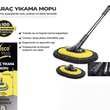 Yumuşak Başlıklı Araç Yıkama mopu