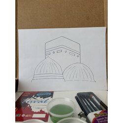 Üç Mescid Boyama Set (açıklamayı okuyun)