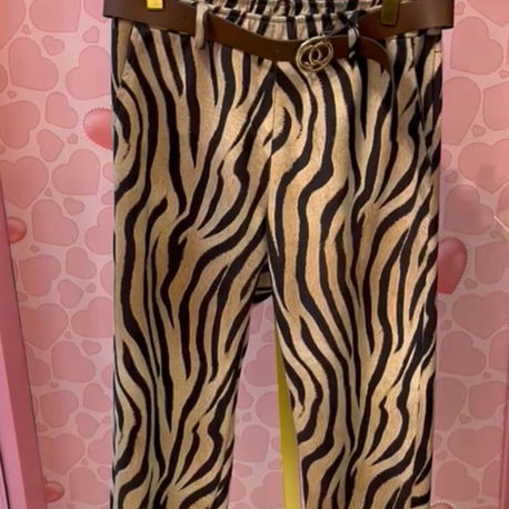Zebra desen İtalyan pantolon 