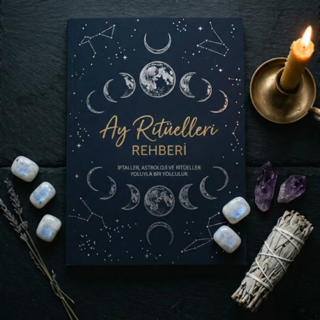 Ay Ritüeli Rehberi — Yeni Ay & Dolunay Ritüelleri, Niyet Çalışmaları & 12 Aylık Ay Takvimi