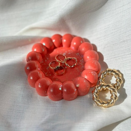Pink Bubbly Bloom Dish