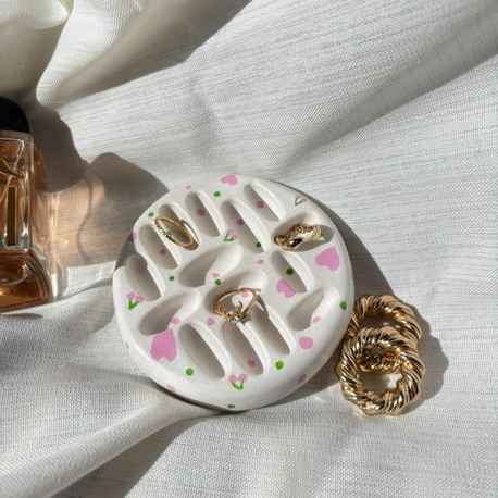 Heart & Cherry Ring Holder 