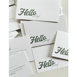 Tuale Kart / Hello Baby