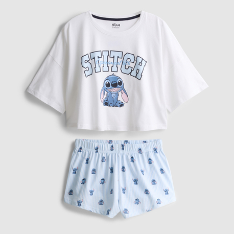 Stitch Şortlu Takım