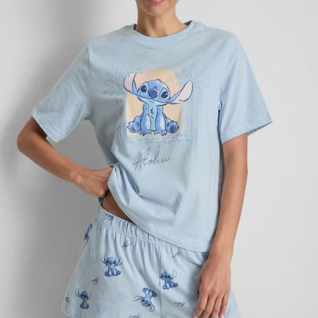 Stitch Şortlu Takım