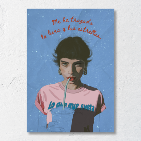 Sofía Cruel – La Luna y las Estrellas Art Print