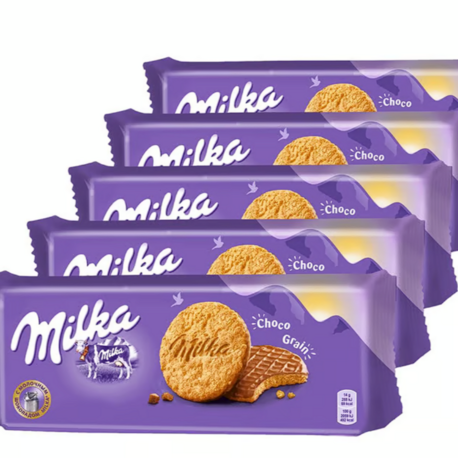 Milka Choco Grains Yulaflı Bisküvi 126 gr - 5 Adet