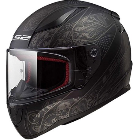 LS2 Rapid Crypt Mat Siyah Kask