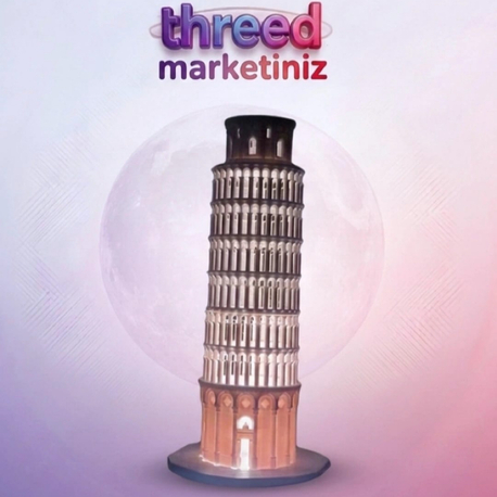 Pisa kulesi maketi gece lambası ️