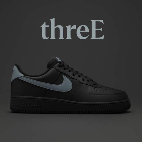 NIKE AIR FORCE 1 '07 BLACK/GREY