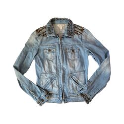 Studded denim jacket
