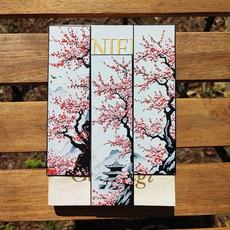 Tia Craft Sakura Kiraz Çiçeği Motifli 3lü 3D Kitap Ayracı Seti Dekoratif Hediyelik