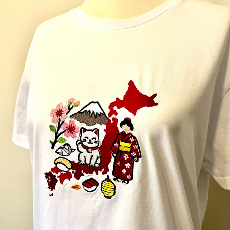 “Japon Esintisi” Nakışlı T-shirt