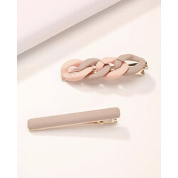 Soft Pink İkili Hair Clips Set