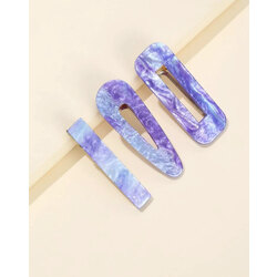 Purple Galaksi Hair Clips 