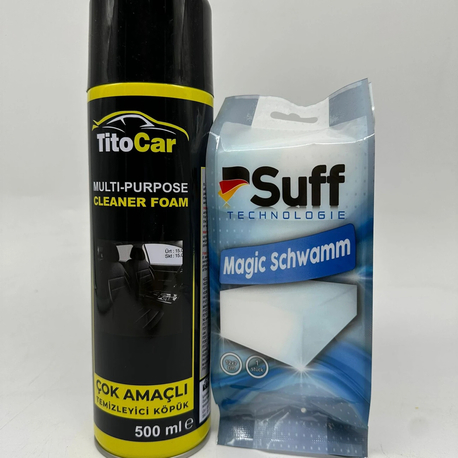TitoCar Çok Amaçlı Köpük Temizleyici Köpük & Sihirli Sünger