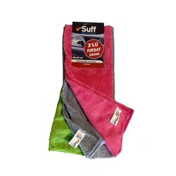 Suff 3'lü Fırsat Mikrofiber Cila Bezi (Zambak) 40x30 cm
