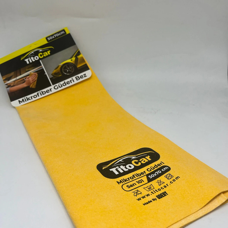 TitoCar Mikrofiber Güderi Bez Sarı 101 50x70 cm