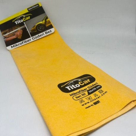 TitoCar Mikrofiber Güderi Bez Sarı 101 50x70 cm