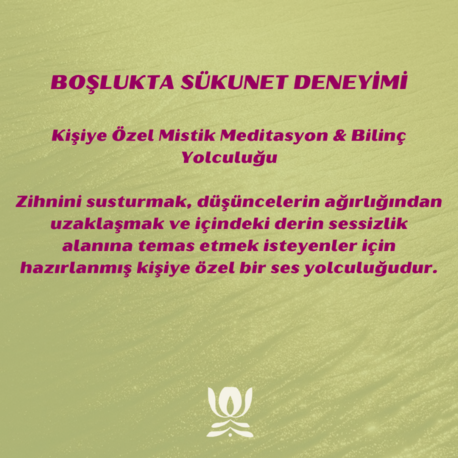 Boşlukta Sükûnet Deneyimi