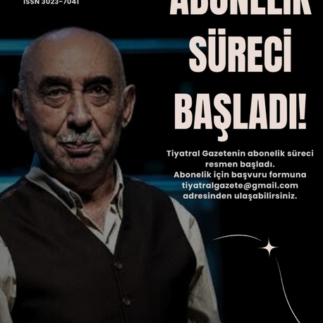Tiyatral Gazete Yıllık Abonelik 