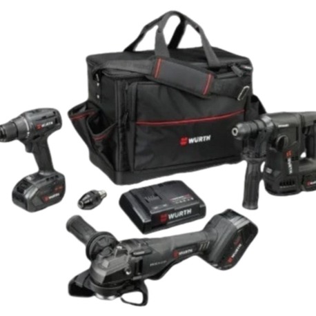 WÜRTH AKÜLÜ ÜÇLÜ MAKİNA SETİ 18 V ABS/ABH/AWS COMPACT M-CUBE