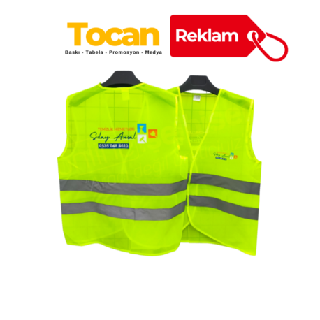 Logolu İkaz Yeleği 10 Adet