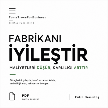 FABRİKANI İYİLEŞTİR - Maliyetleri düşür, karlılığı arttır.