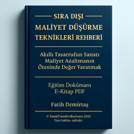 SIRA DIŞI MALİYET DÜŞÜRME TEKNİKLERİ REHBERİ
