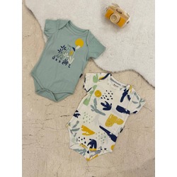 Bebek Yarım Kollu, Alttan Çıtçıtlı 2li Body