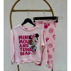 Mickey Mouse Taytlı Kız Çocuk Takım